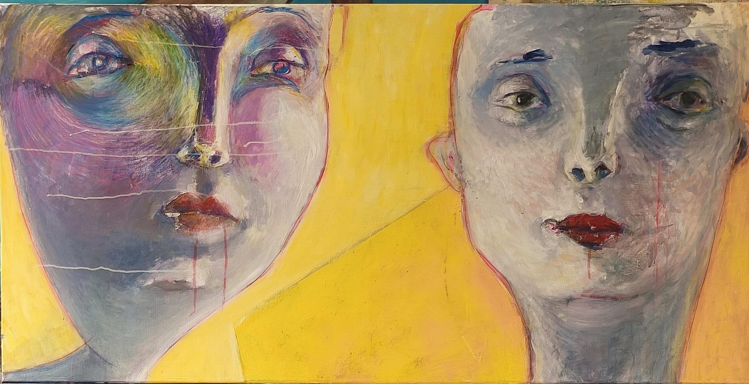 Deux sur trois, jaune.